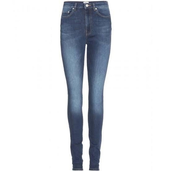 Acne studios pin storm High-Waisted Skinny Jeans Size 25/32 - Picture 2 of 16